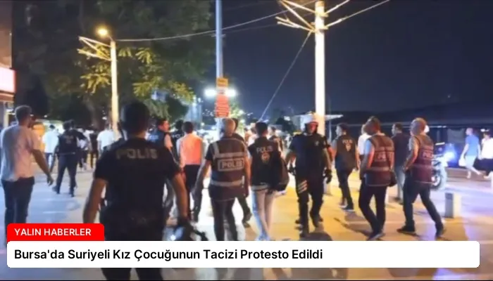 Bursa’da Suriyeli Kız Çocuğunun Tacizi Protesto Edildi