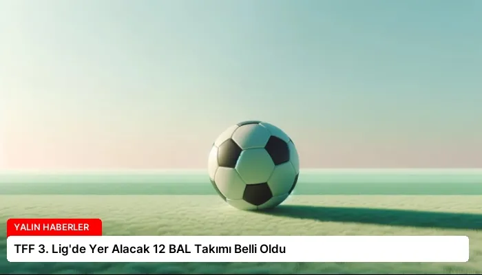 TFF 3. Lig’de Yer Alacak 12 BAL Takımı Belli Oldu