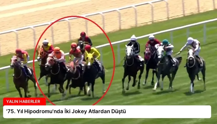’75. Yıl Hipodromu’nda İki Jokey Atlardan Düştü