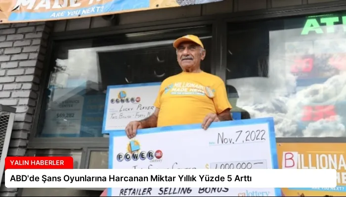 ABD’de Şans Oyunlarına Harcanan Miktar Yıllık Yüzde 5 Arttı