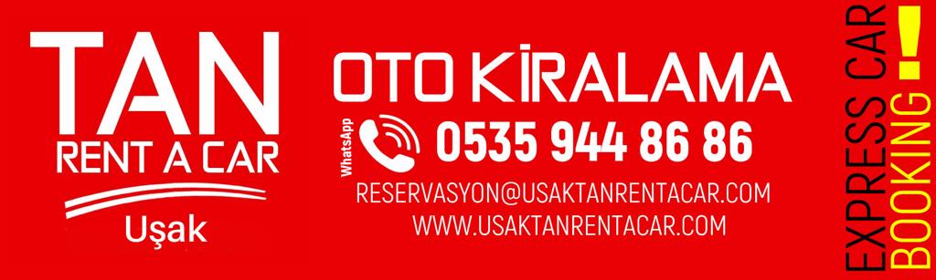 Uşak Tan Rent a Car ile Uşak’ta Araç Kiralama Keyfi