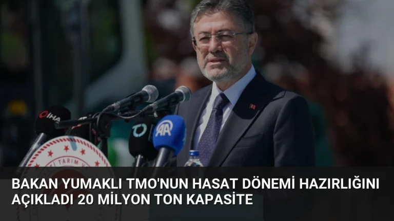 Bakan Yumaklı TMO’nun Hasat Dönemi Hazırlığını Açıkladı 20 Milyon Ton Kapasite