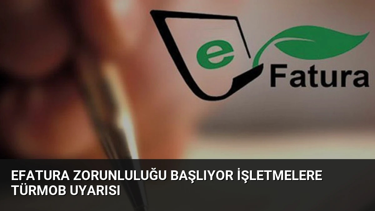eFatura Zorunluluğu Başlıyor İşletmelere TÜRMOB Uyarısı