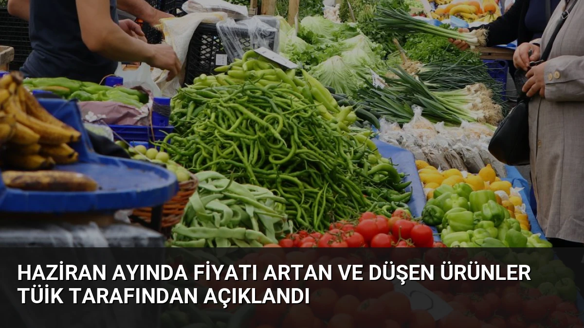 Haziran Ayında Fiyatı Artan ve Düşen Ürünler TÜİK Tarafından Açıklandı