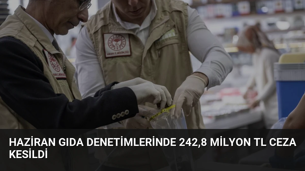 Haziran Gıda Denetimlerinde 242,8 Milyon TL Ceza Kesildi