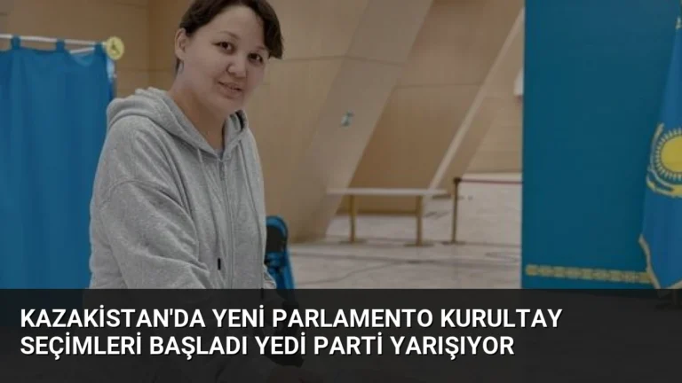 Kazakistan’da Yeni Parlamento Kurultay Seçimleri Başladı Yedi Parti Yarışıyor