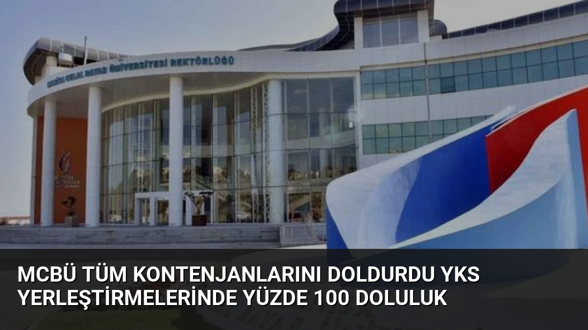 MCBÜ Tüm Kontenjanlarını Doldurdu YKS Yerleştirmelerinde Yüzde 100 Doluluk