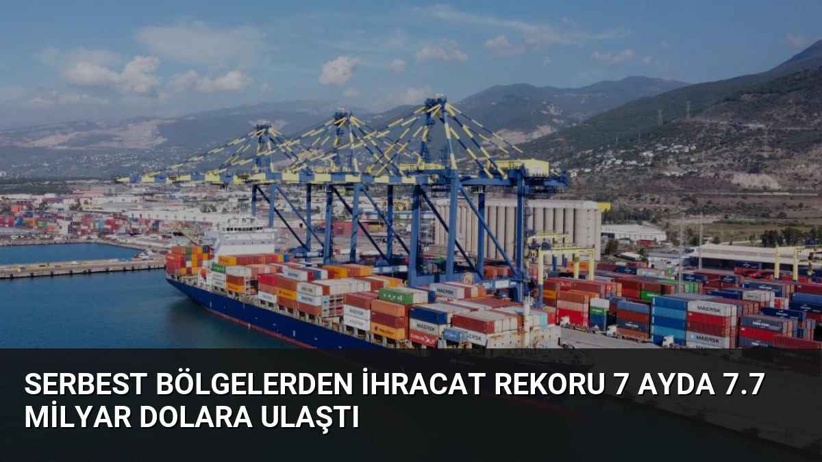 Serbest Bölgelerden İhracat Rekoru 7 Ayda 7.7 Milyar Dolara Ulaştı