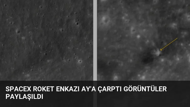 SpaceX Roket Enkazı Ay’a Çarptı Görüntüler Paylaşıldı