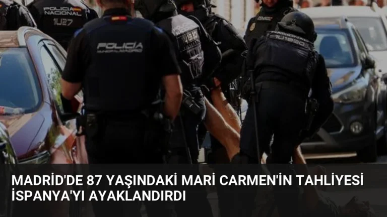 Madrid’de 87 Yaşındaki Mari Carmen’in Tahliyesi İspanya’yı Ayaklandırdı
