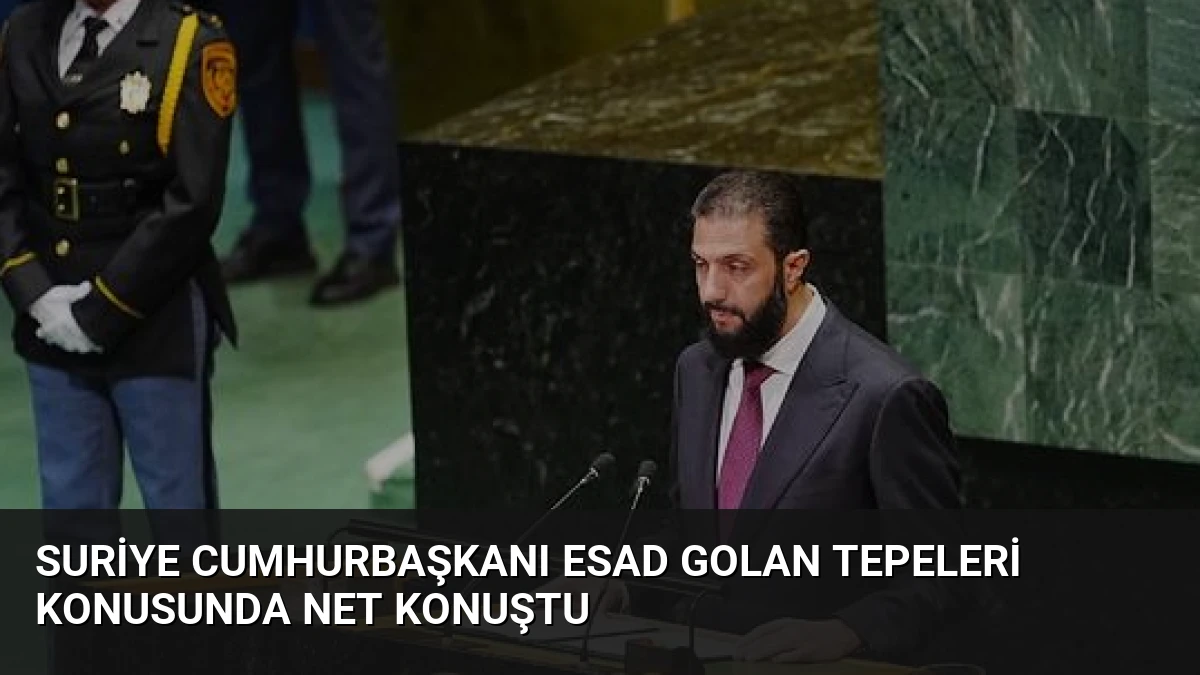 Suriye Cumhurbaşkanı Esad Golan Tepeleri Konusunda Net Konuştu