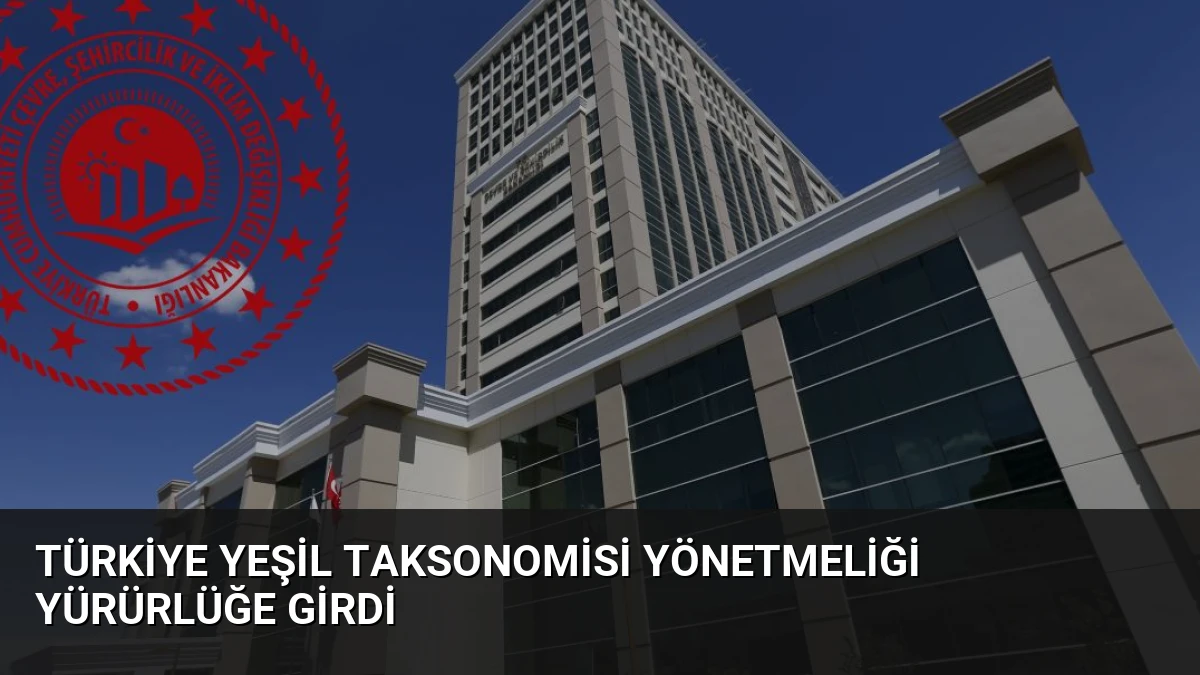Türkiye Yeşil Taksonomisi Yönetmeliği Yürürlüğe Girdi