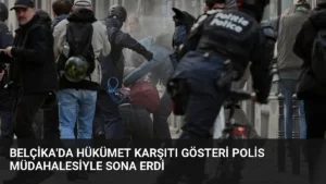 Belçika’da Hükümet Karşıtı Gösteri Polis Müdahalesiyle Sona Erdi