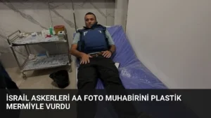 İsrail Askerleri AA Foto Muhabirini Plastik Mermiyle Vurdu